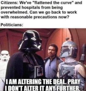 Darth Vader Alters The Deal Just Like Covid Health Tyrants
