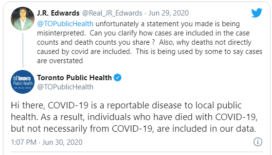  Toronto Public Health perpetuates covid-19 hoax with falsified death rates